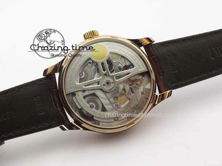 MIROTIME 0410 Unisex Portuguese Real PR RG IW500702 ZF 1:1 Best Edition On Brown Leather Strap A52010 V 7303